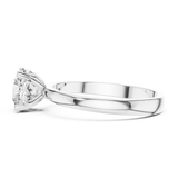 1 Carat Delicate Round Cut Moissanite Ring