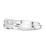 1.2 Carat Lucent Princess & Heart Cut Moissanite Ring