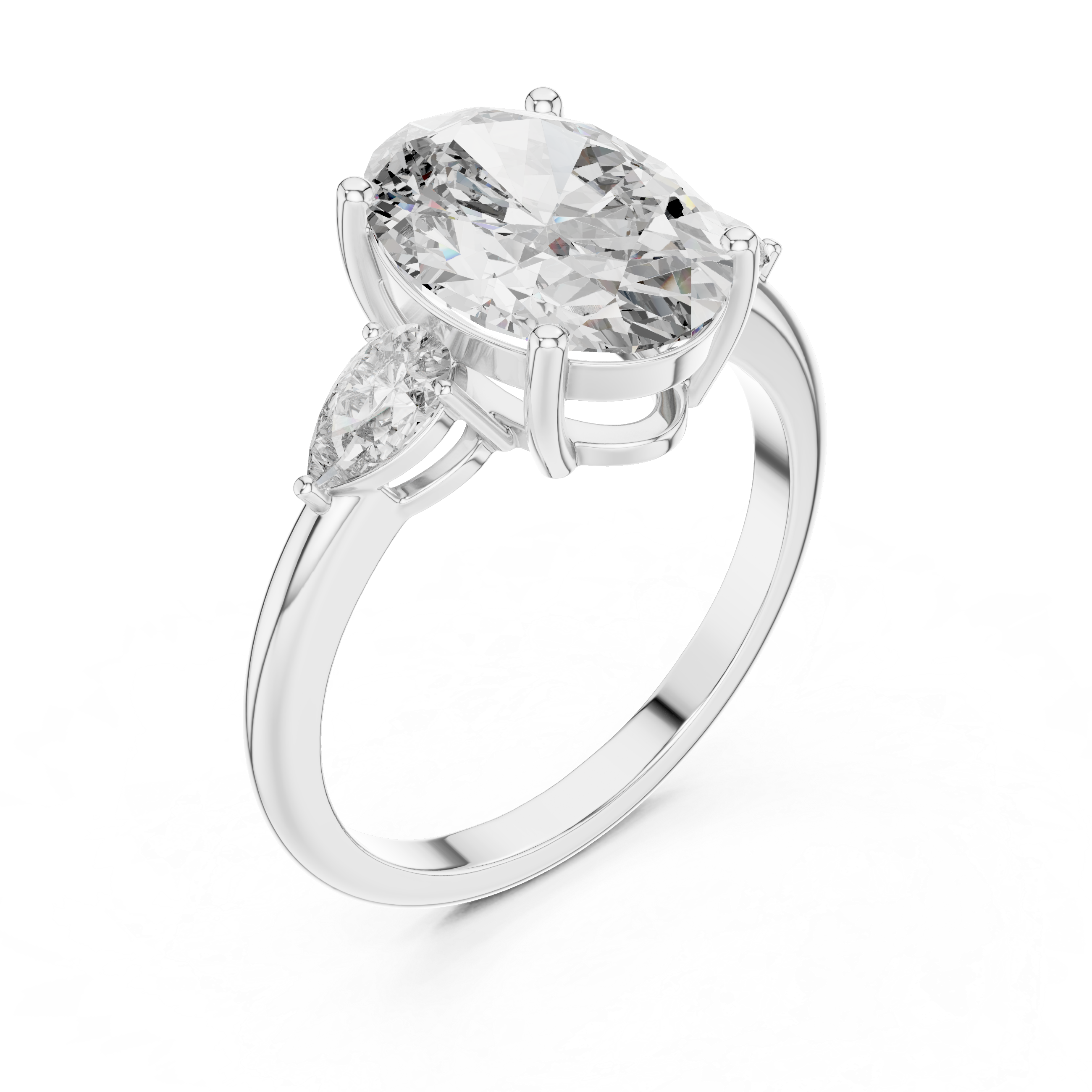 3.1 Carat Georgina Rodríguez Inspired Oval Cut Moissanite Ring
