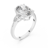 3.1 Carat Georgina Rodríguez Inspired Oval Cut Moissanite Ring