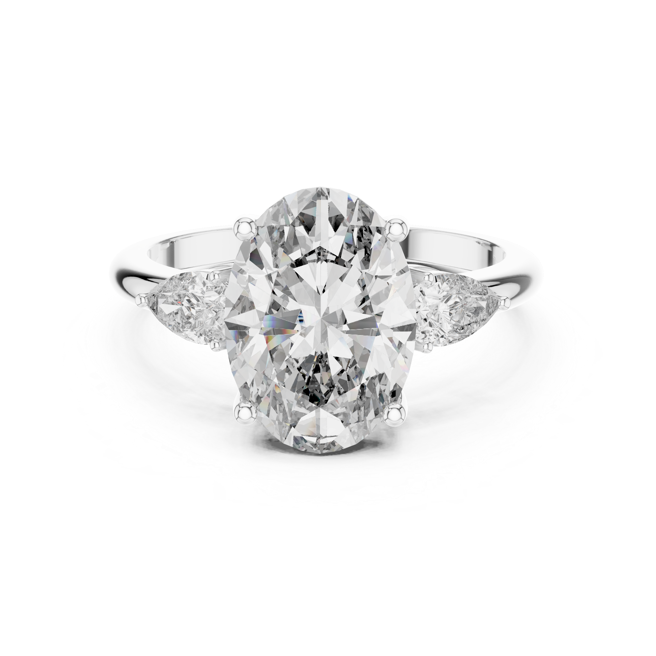 3.1 Carat Georgina Rodríguez Inspired Oval Cut Moissanite Ring
