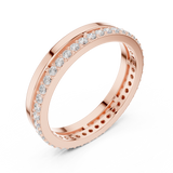 0.42 Carat - 3.63 mm Fine Moissanite Band