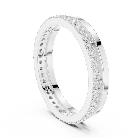 0.42 Carat - 3.63 mm Fine Moissanite Band