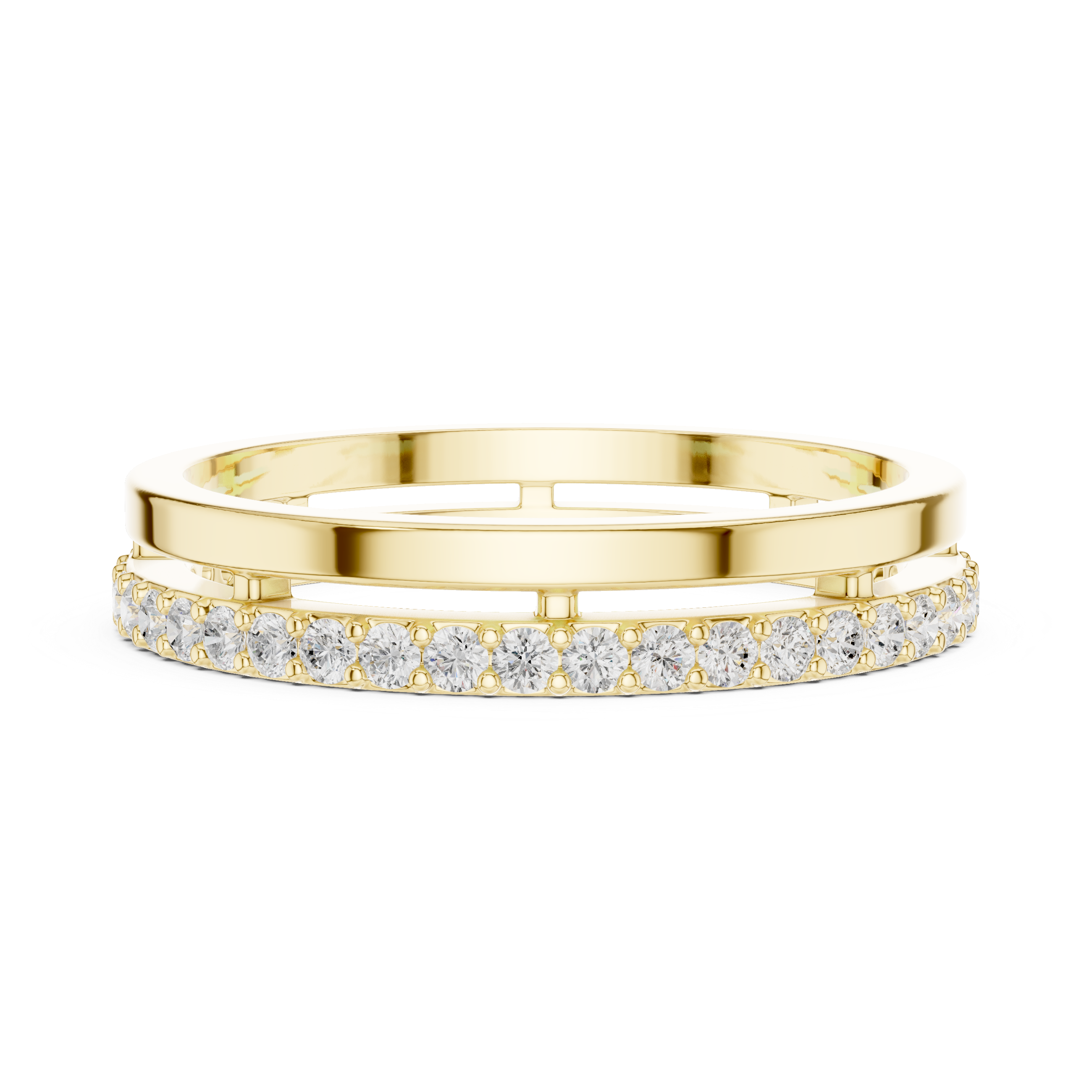 0.42 Carat - 3.63 mm Fine Moissanite Band