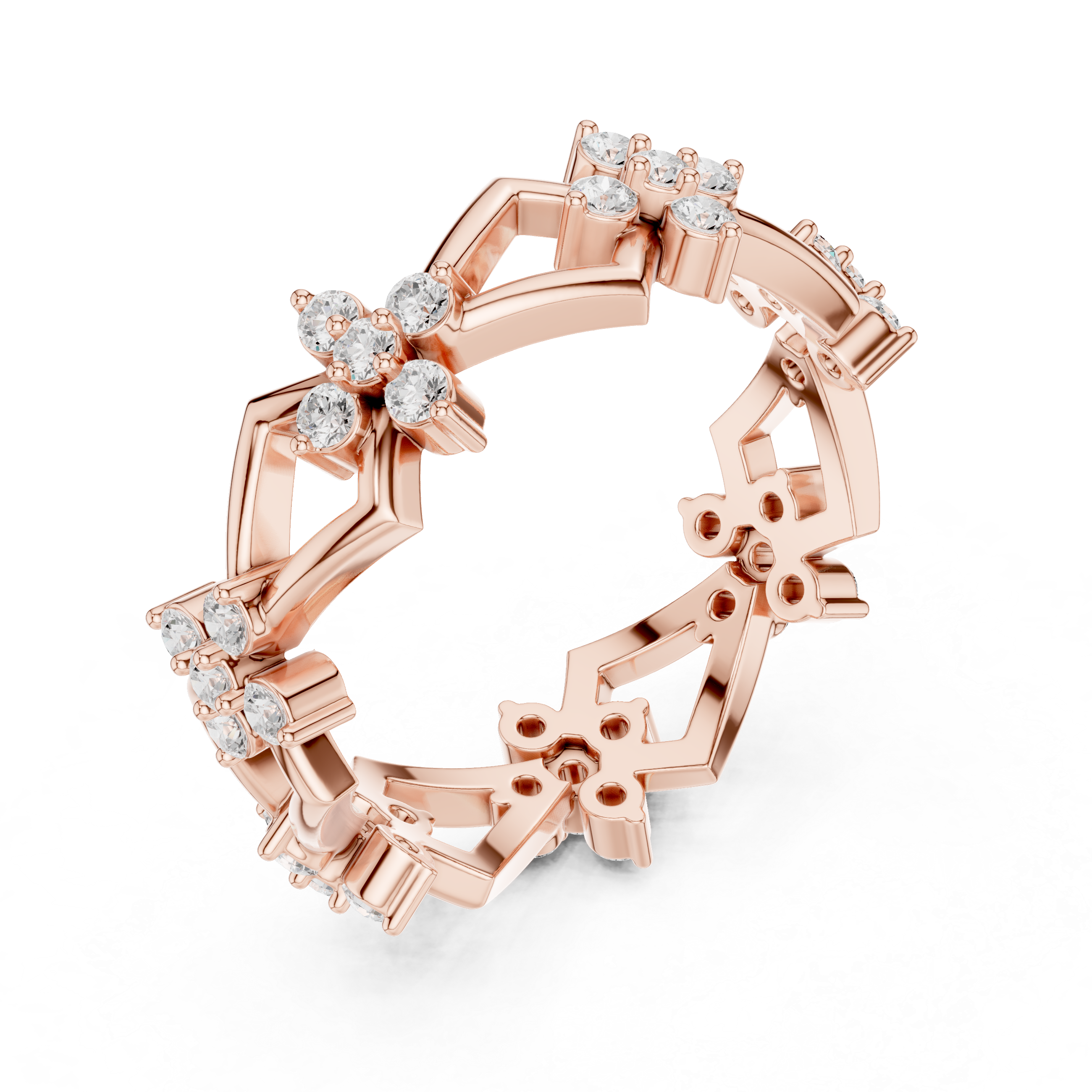 0.48 Carat - 6 mm Designer Moissanite Band