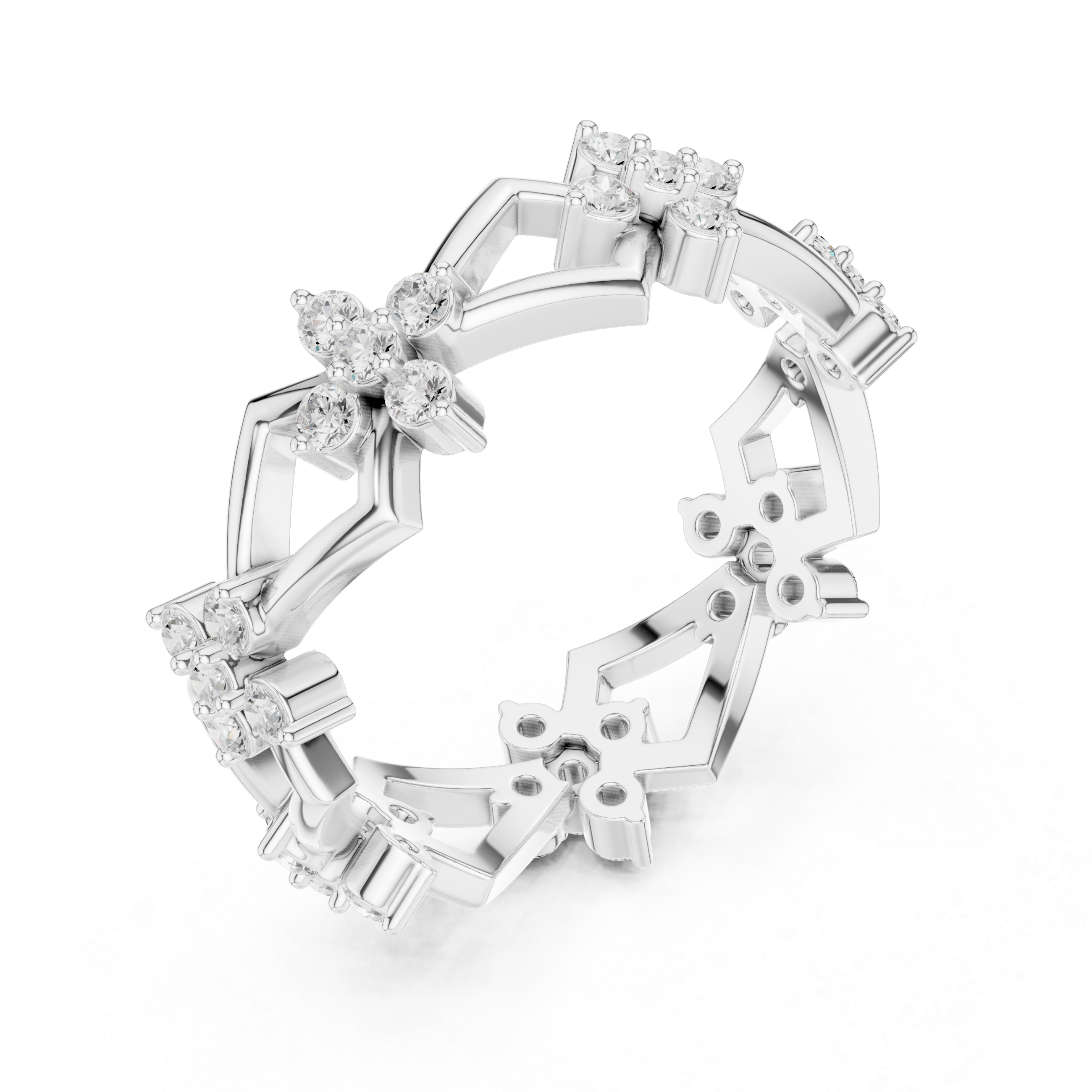 0.48 Carat - 6 mm Designer Moissanite Band