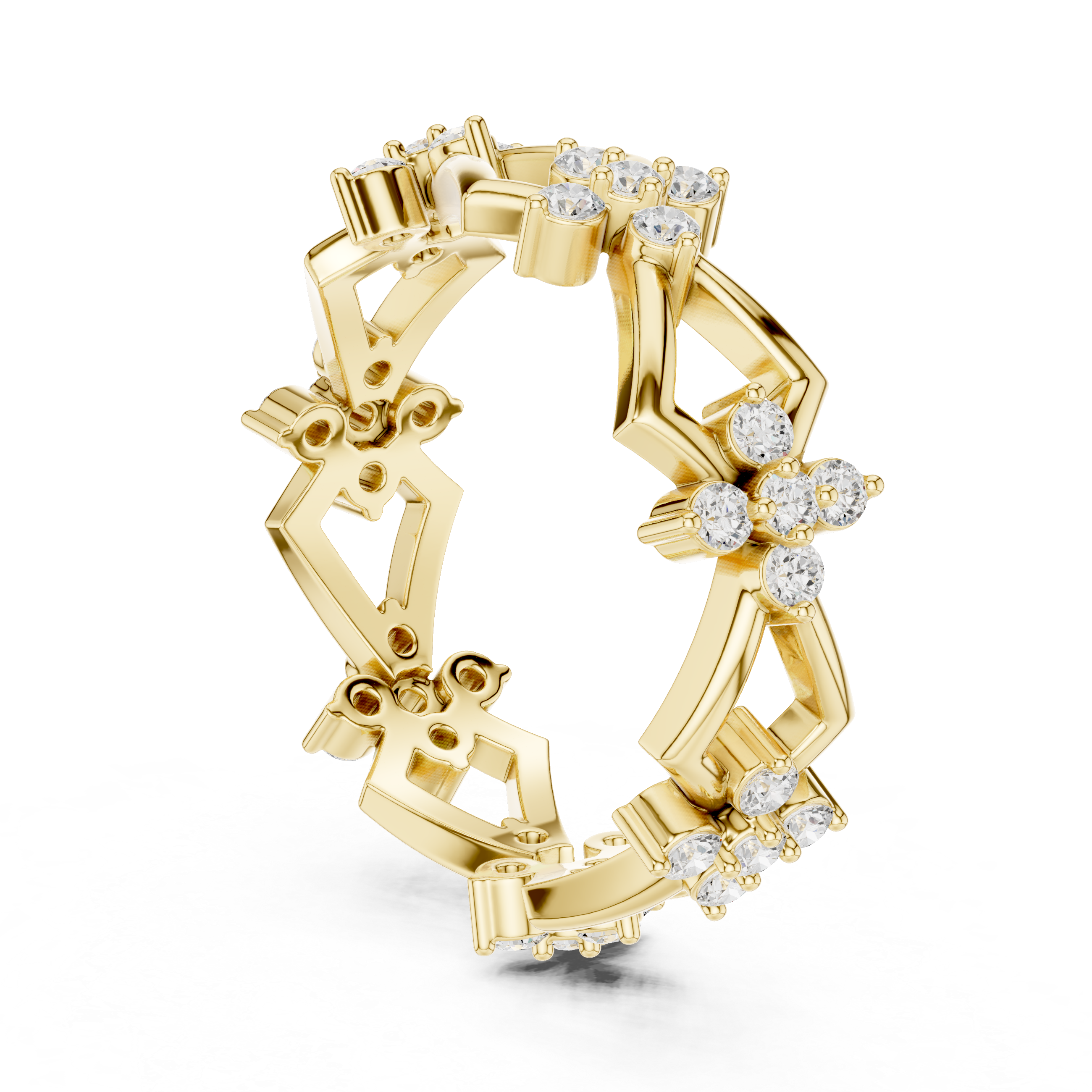 0.48 Carat - 6 mm Designer Moissanite Band