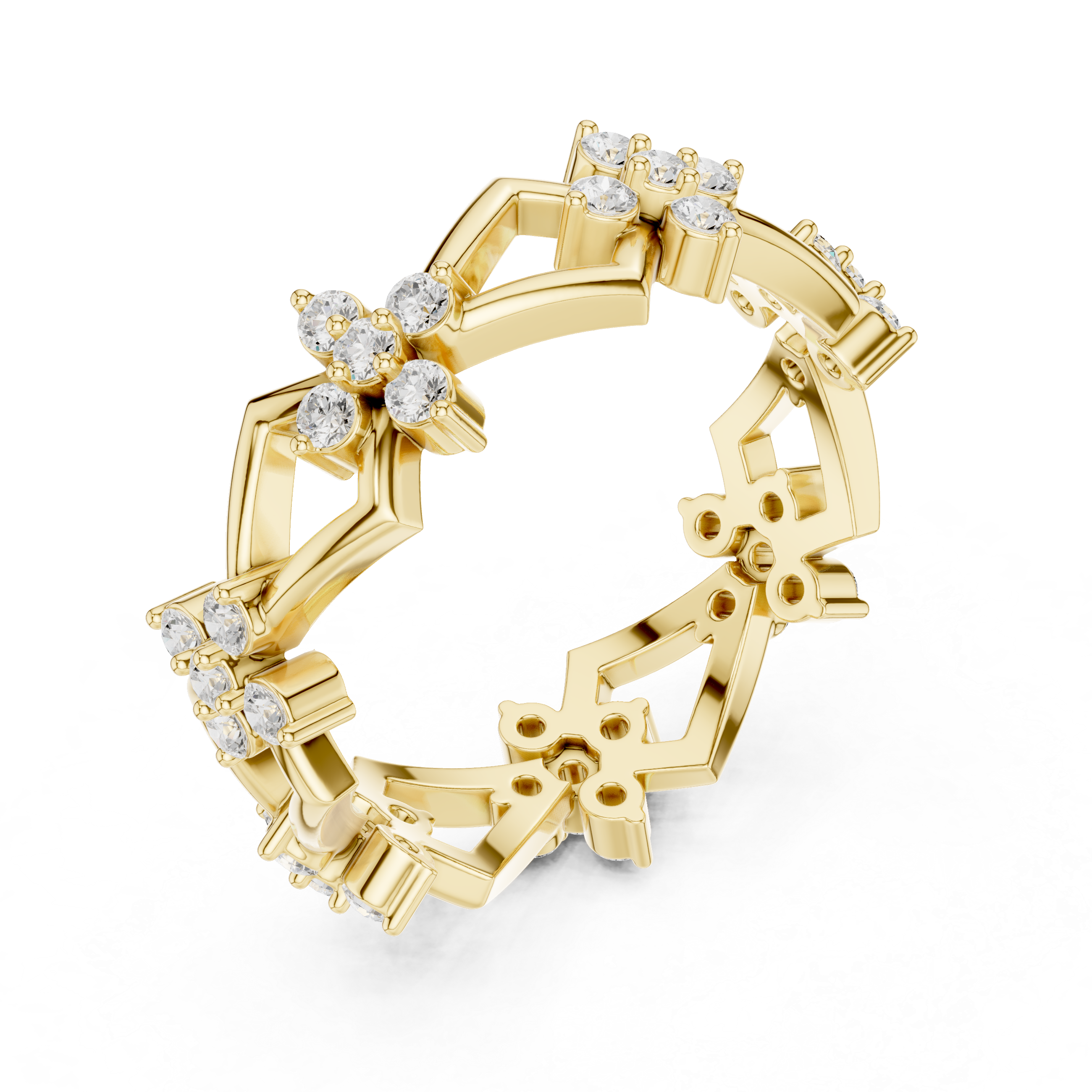 0.48 Carat - 6 mm Designer Moissanite Band