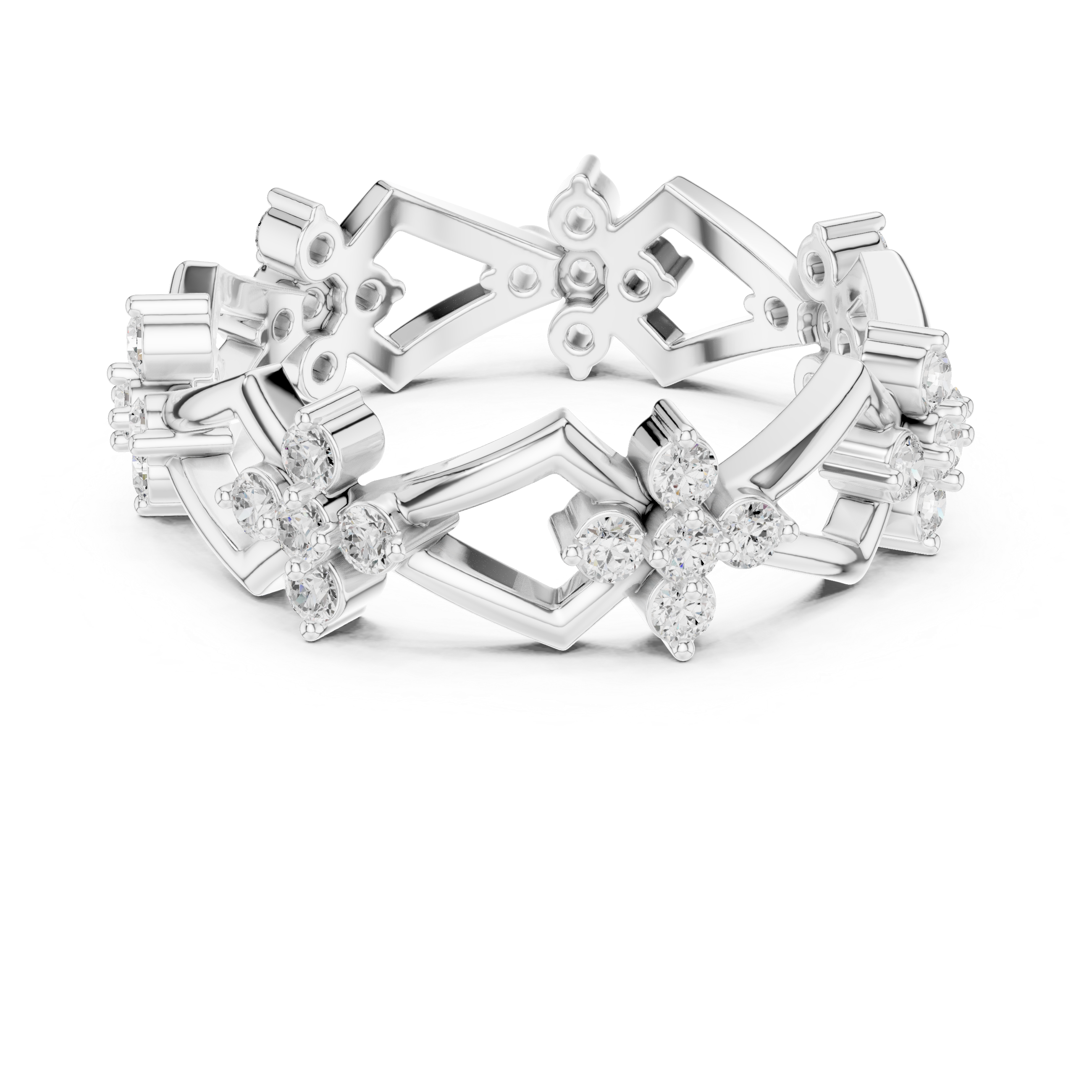 0.48 Carat - 6 mm Designer Moissanite Band