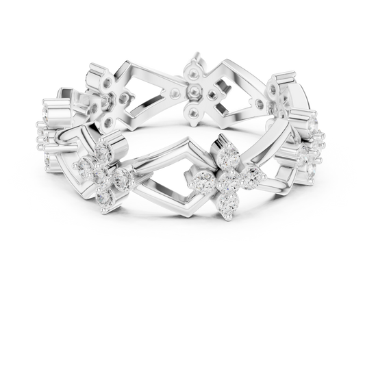 0.48 Carat - 6 mm Designer Moissanite Band