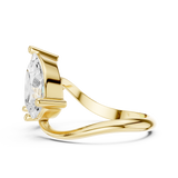 2.9 Carat Two Diamond Stone Moissanite Ring