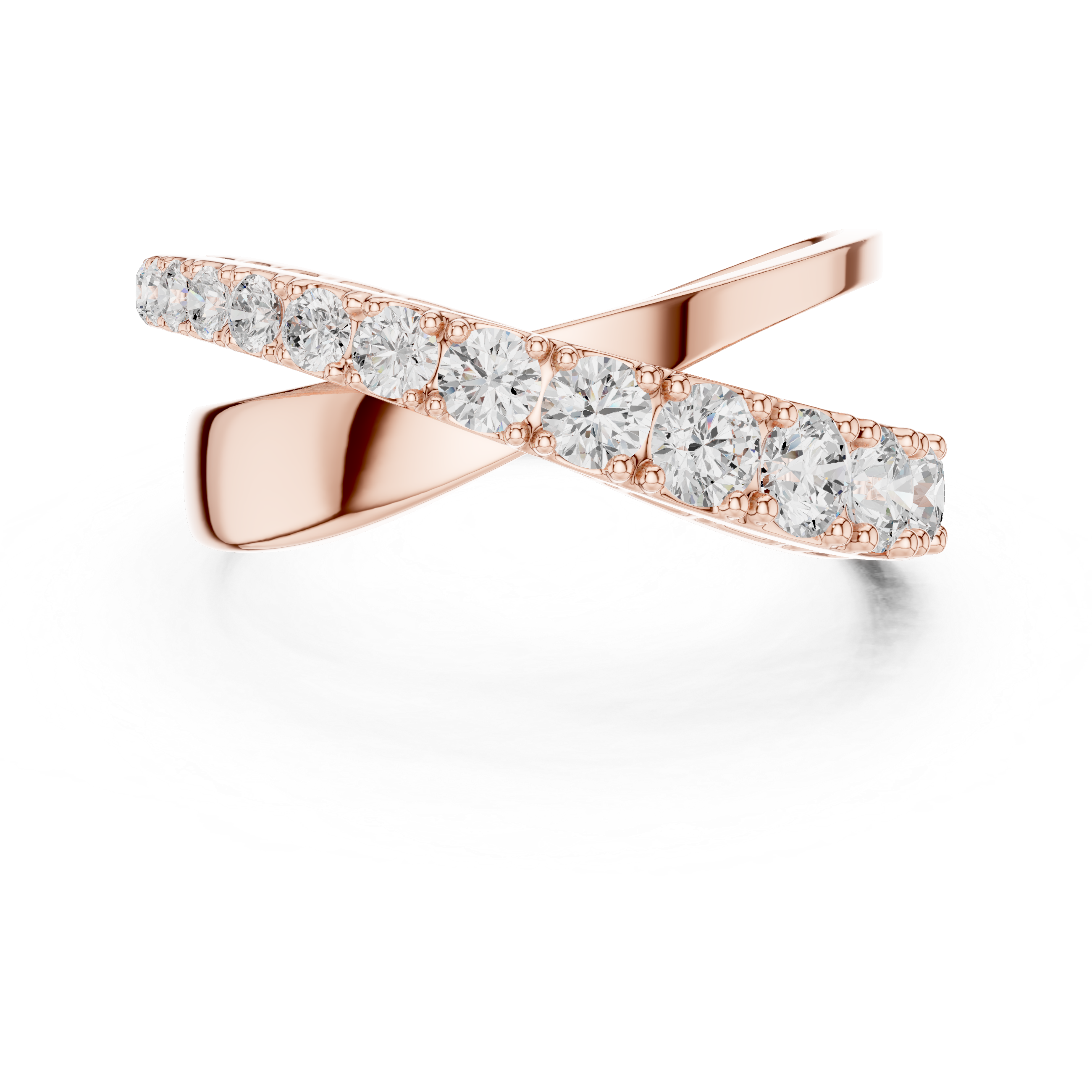 9.3 mm wide Rare Designer Moissanite Ring