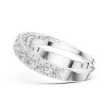 9.3 mm wide Rare Designer Moissanite Ring