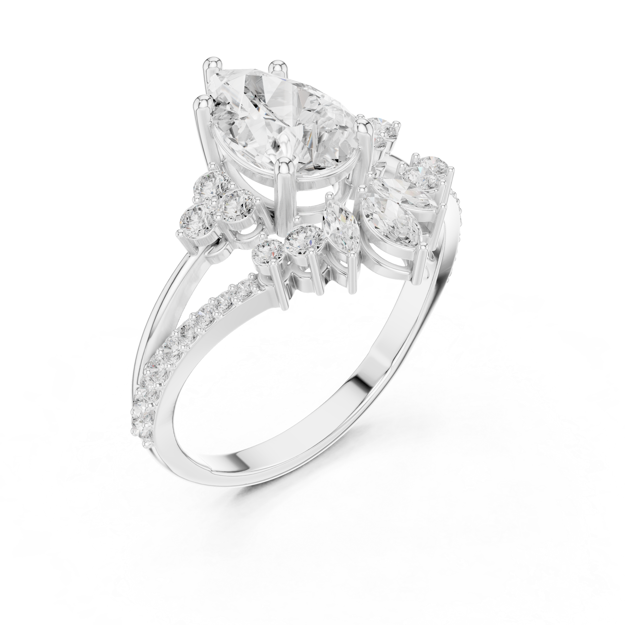 2 Carat Exquisite Moissanite Ring