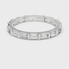 2.2 mm Baguette or Emerald cut Moissanite Band