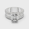 4.4 Carat Emerald Cut Moissanite Ring