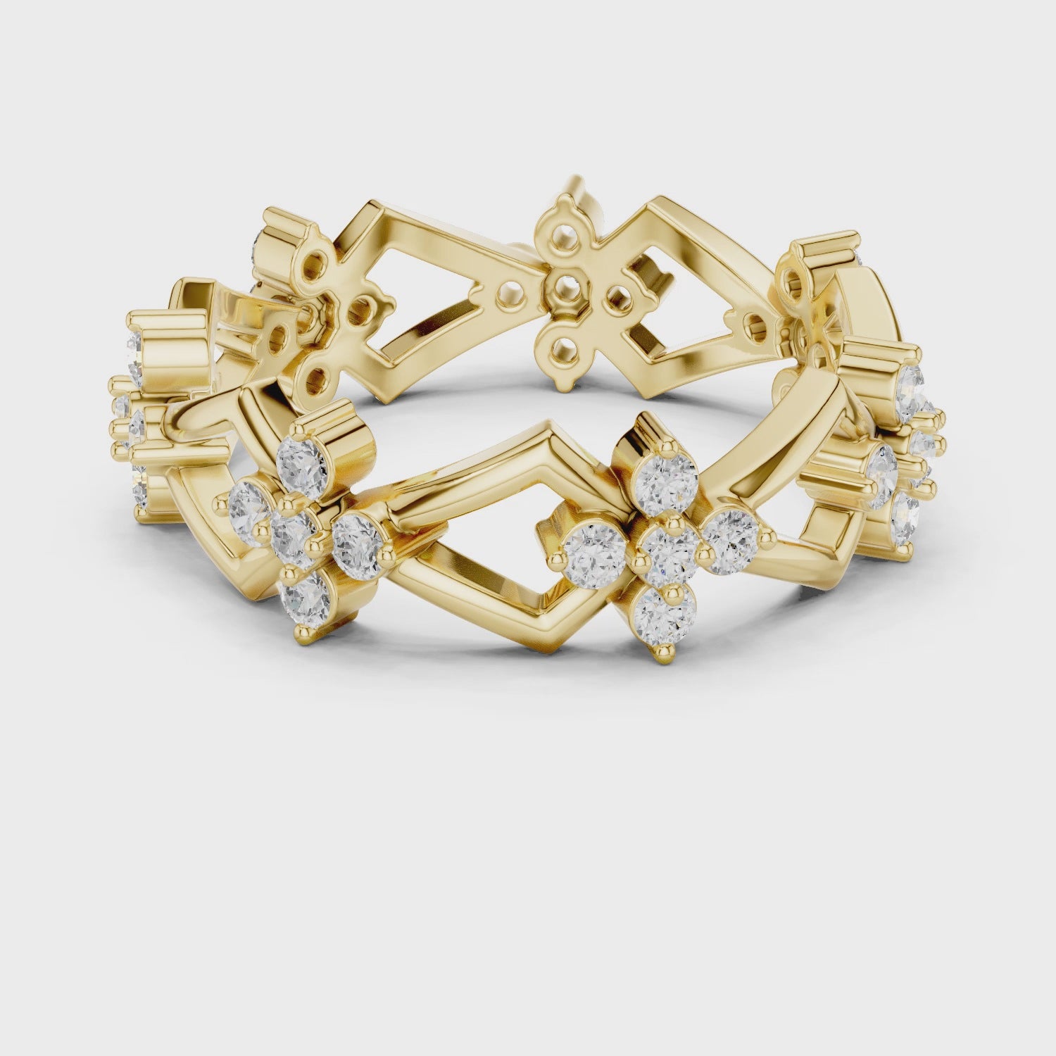 0.48 Carat - 6 mm Designer Moissanite Band