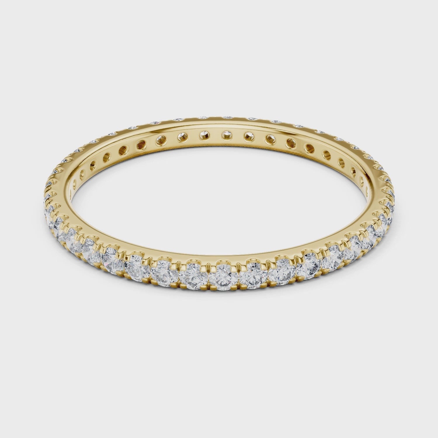 1.8 mm Elegant Moissanite Band