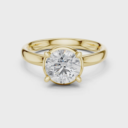 1.5 Carat Luxury Round Cut Moissanite Ring