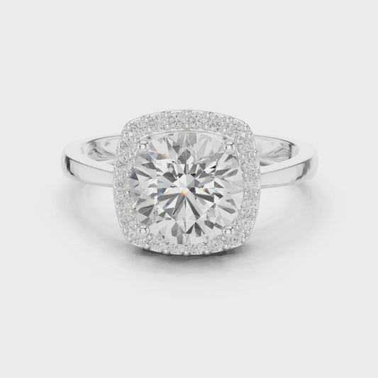 2.2 Carat Fancy Moissanite Ring