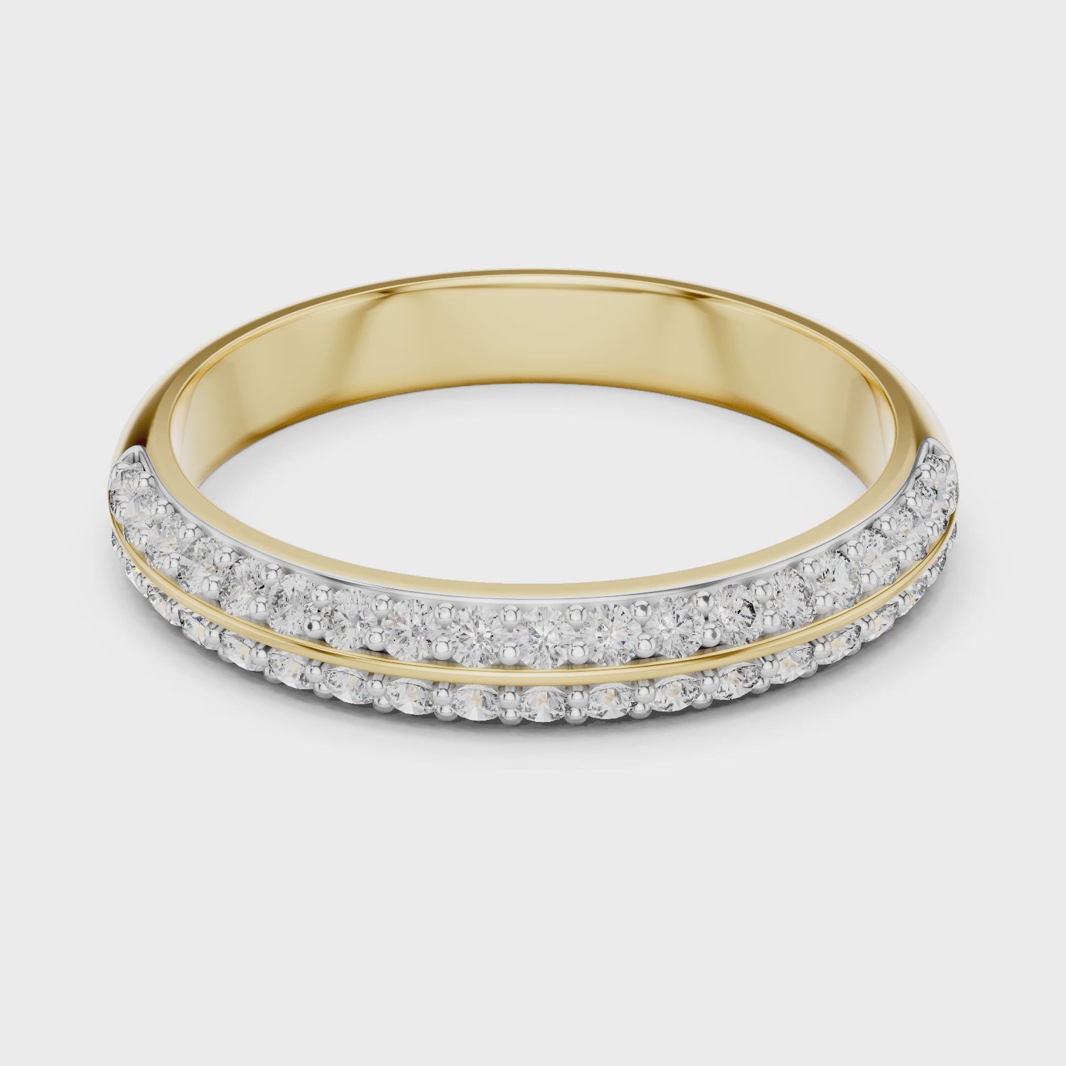 3 mm Luxury Moissanite Band