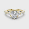 1.9 Carat Heart Cut Moissanite Ring
