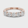 1.5 Carat - 4.2 mm Round cut Moissanite Band