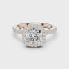 2 Carat Cushion Cut Moissanite Ring