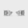 3 Carat Ritzy Dual Stone Moissanite Earrings