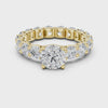 2.7 Carat Round Cut Moissanite Ring