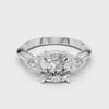 2.7 Carat Prime Cushion Cut Moissanite Ring