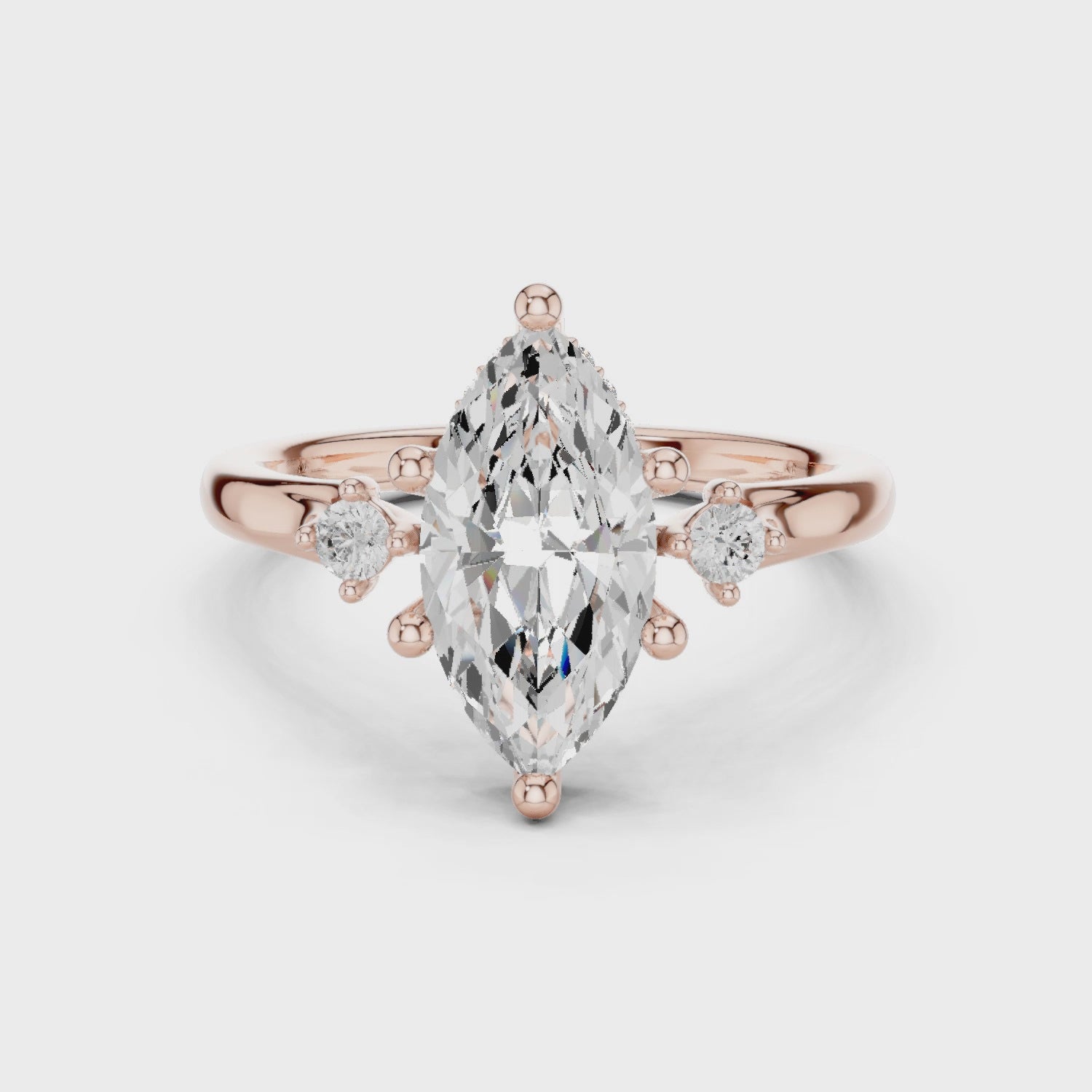 2.15 Carat - Selena Gomez Inspired Marquise cut fine Moissanite Ring
