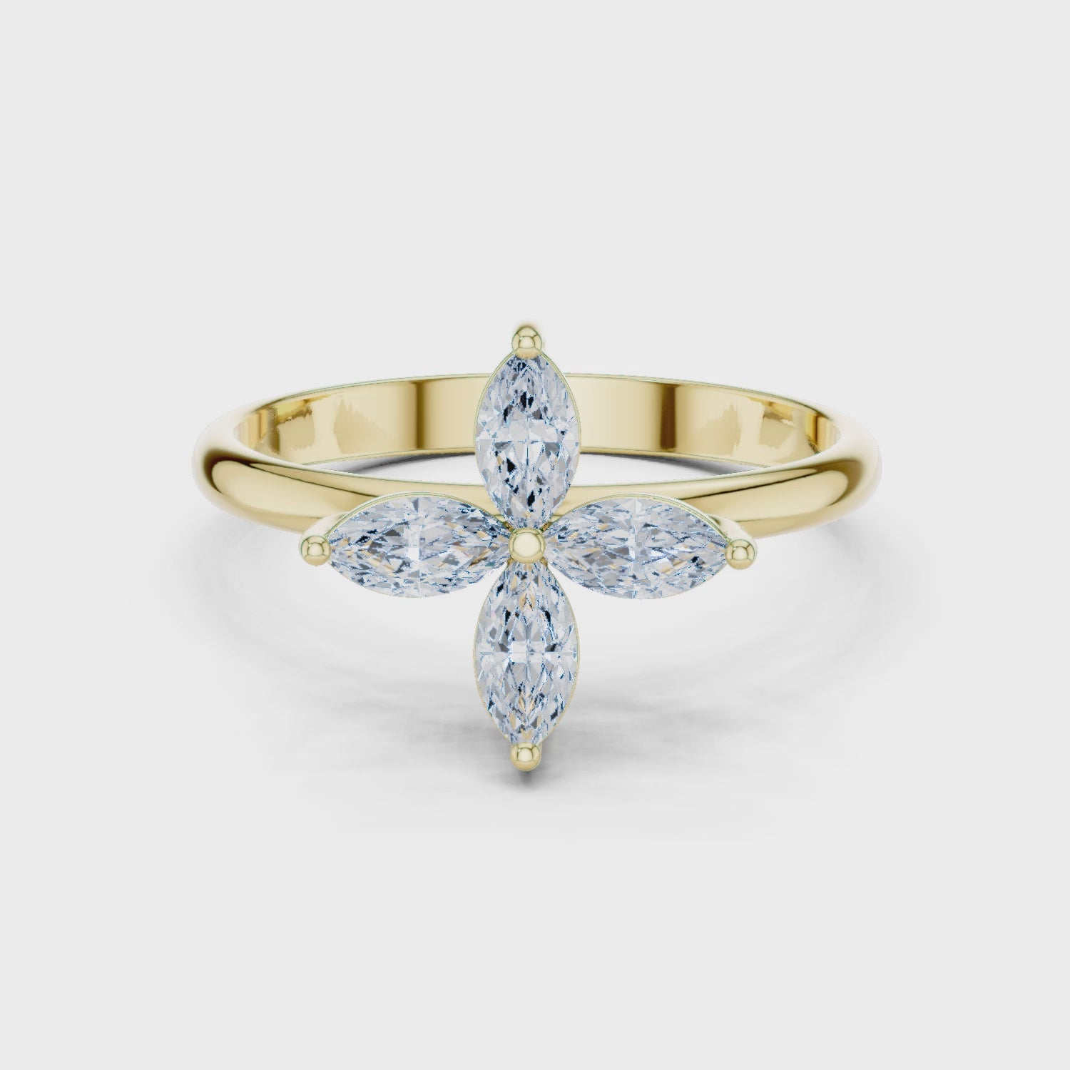 0.41 Carat Louis Vuitton Inspired Fine Moissanite Ring