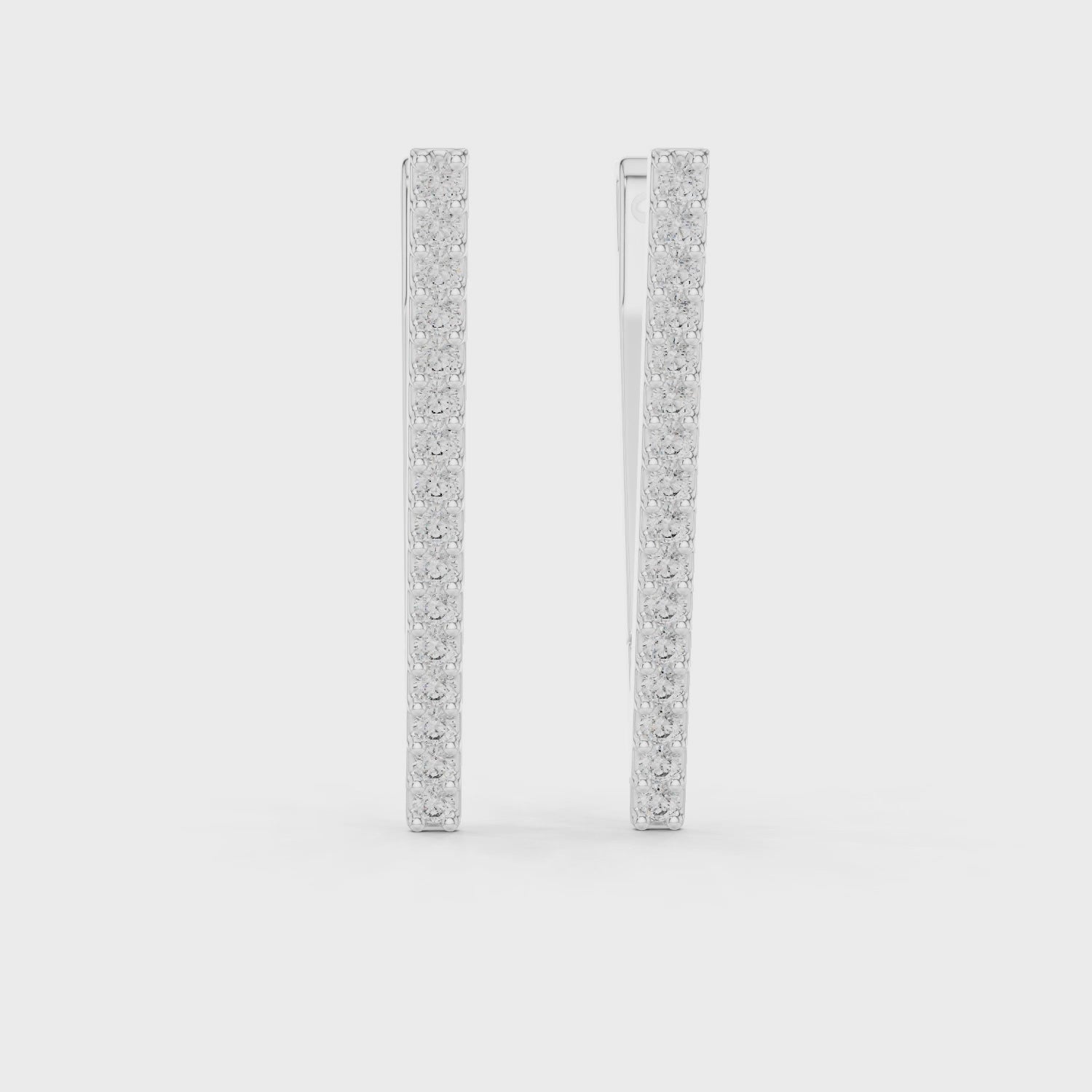 Ritzy Triangular Moissanite Earrings