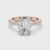 2.2 Carat Oval Cut Moissanite Ring