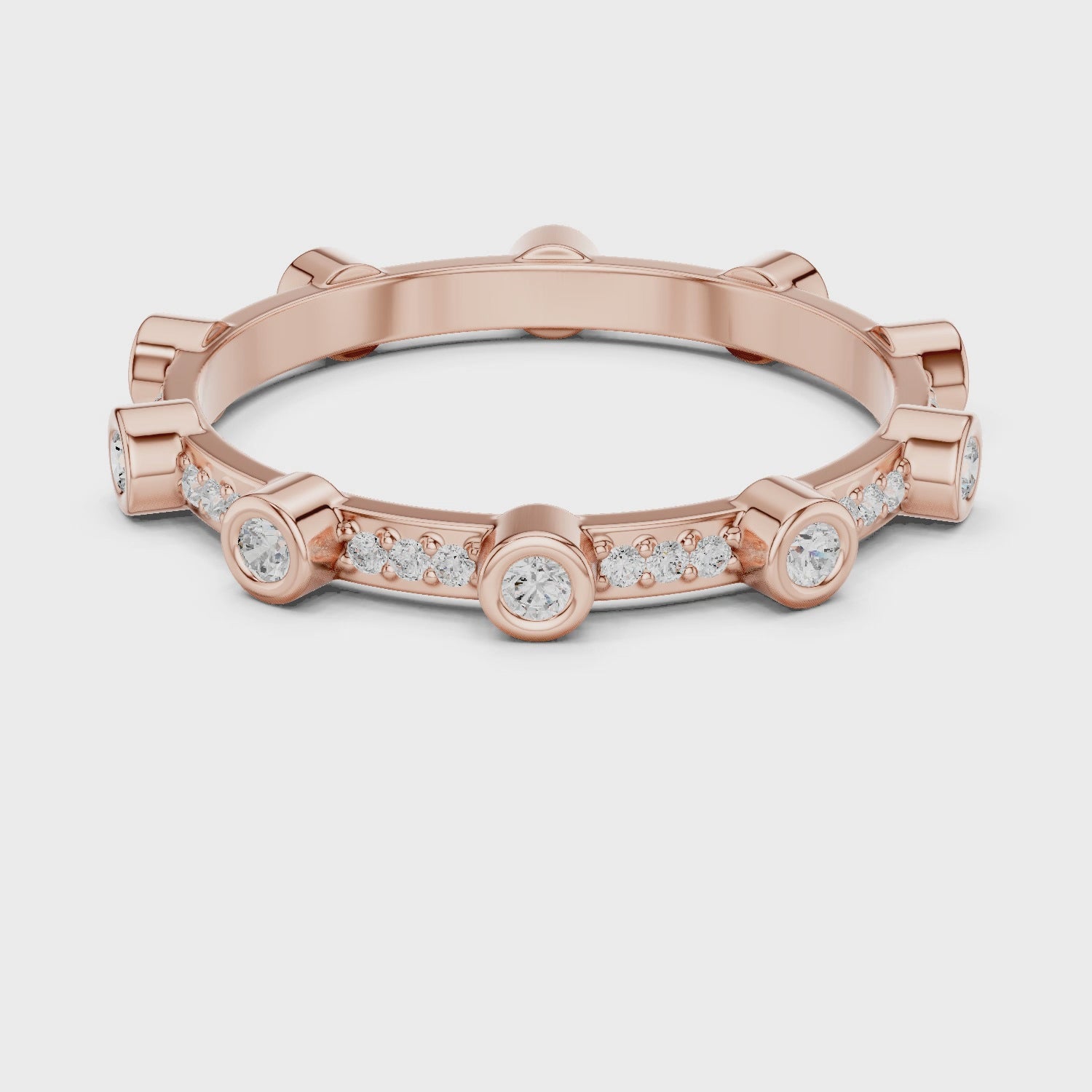 2.7 mm Cartier Inspired Moissanite Band