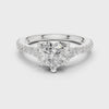 1.9 Carat Heart Cut Moissanite Ring