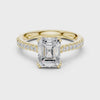 2.3 Carat Emerald Cut Lux Band Moissanite Ring