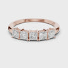 1.4 mm Elegant Princess Cut Moissanite Band