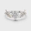 1 Carat Desginer Round Cut Moissanite Ring