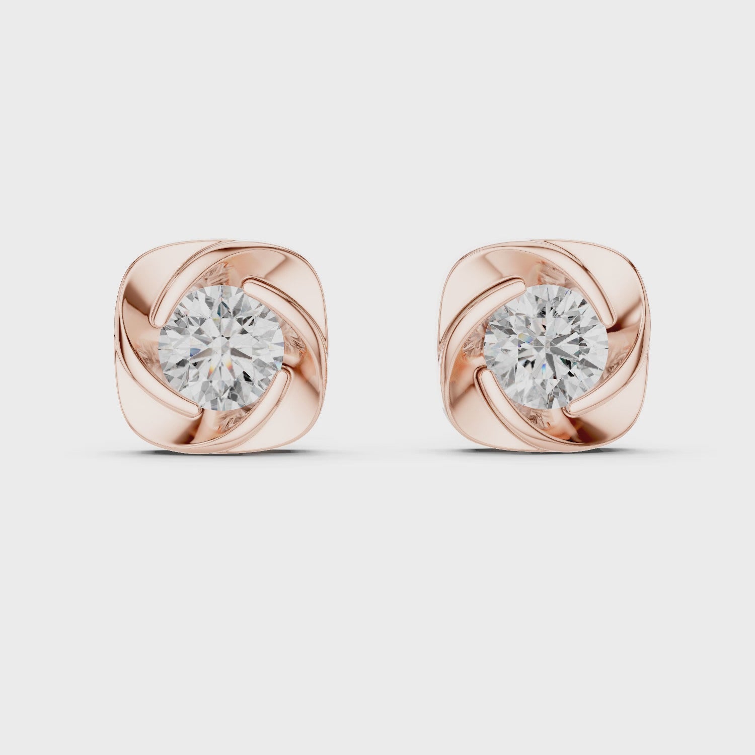 1.8 Carat Fancy Round Cut Moissanite Earrings