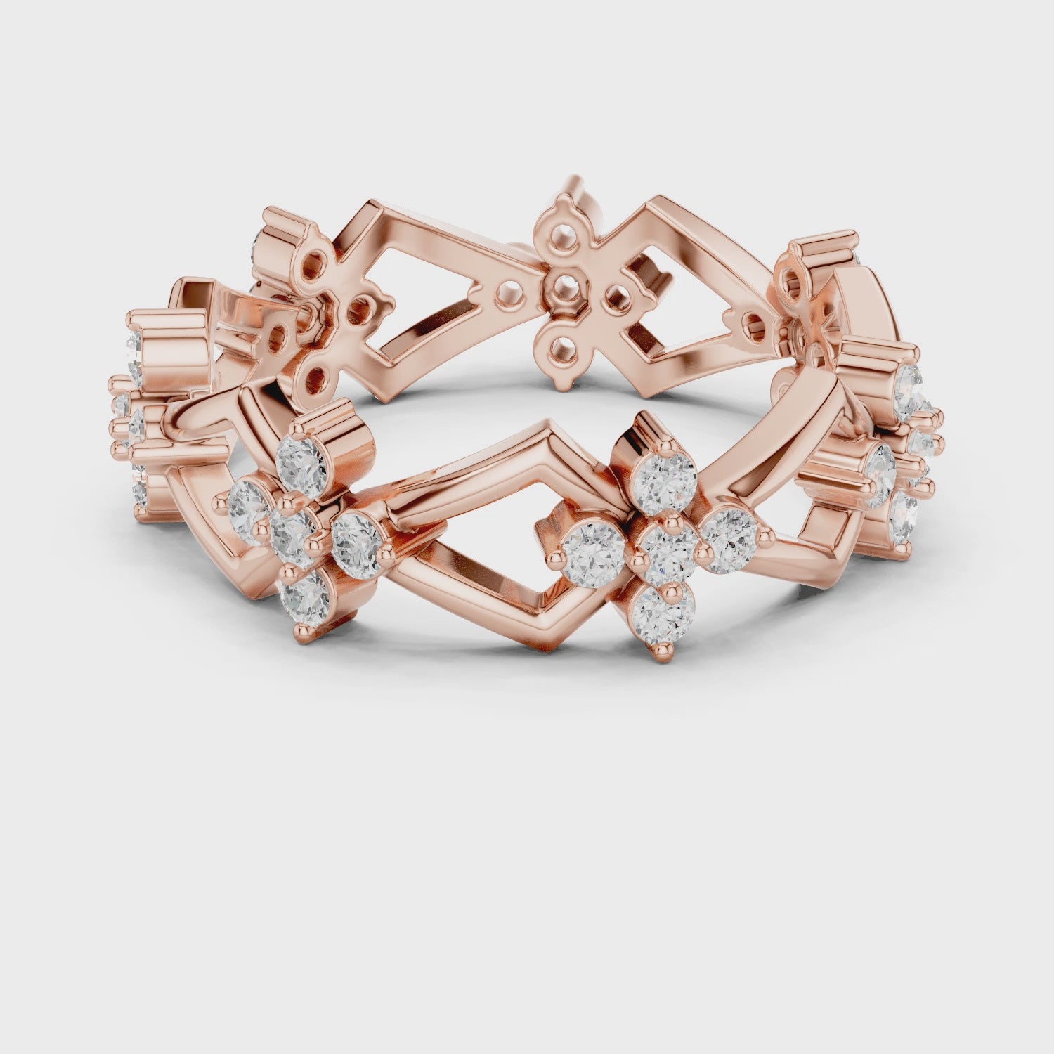 0.48 Carat - 6 mm Designer Moissanite Band