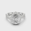 3.1 Carat Royal Pear Cut Moissanite Ring