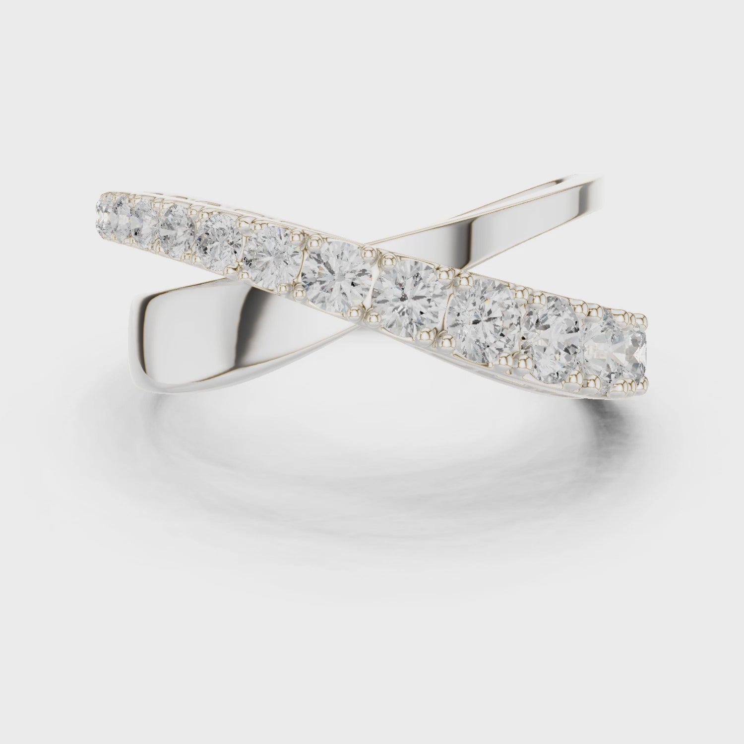 9.3 mm wide Rare Designer Moissanite Ring