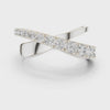 9.3 mm wide Rare Designer Moissanite Ring