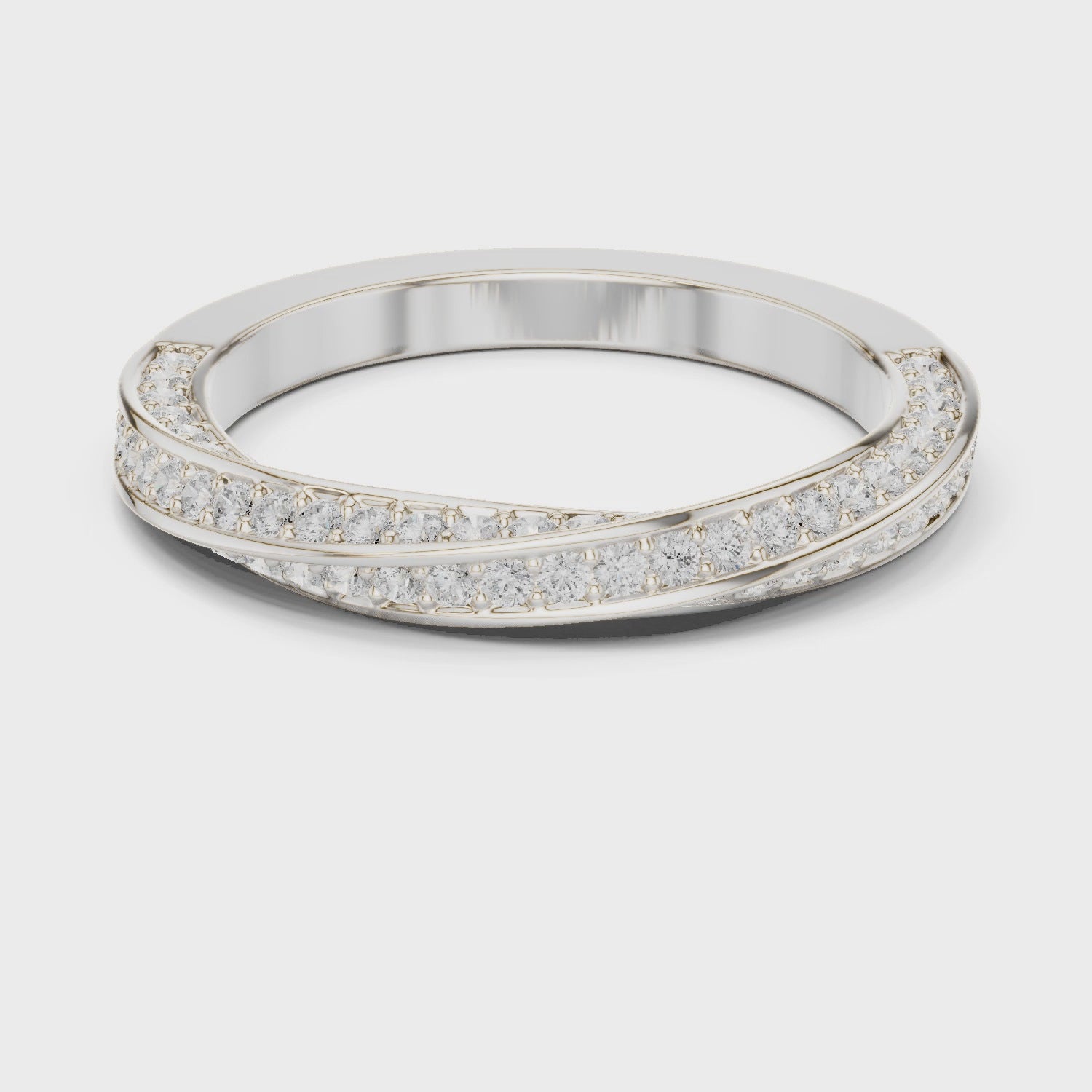 Twisted Moissanite Band