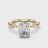 2.2 Carat Fancy Oval Cut Moissanite Ring