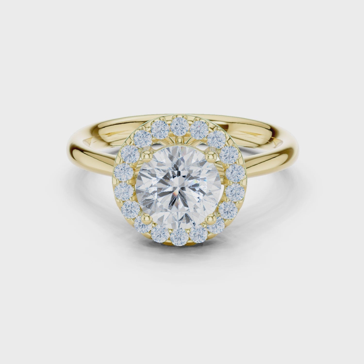 2 Carat Exquisite Round Cut Moissanite Ring
