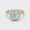 2 Carat Exquisite Round Cut Moissanite Ring
