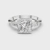 3.3 Carat Elegant Princess Cut Moissanite Ring